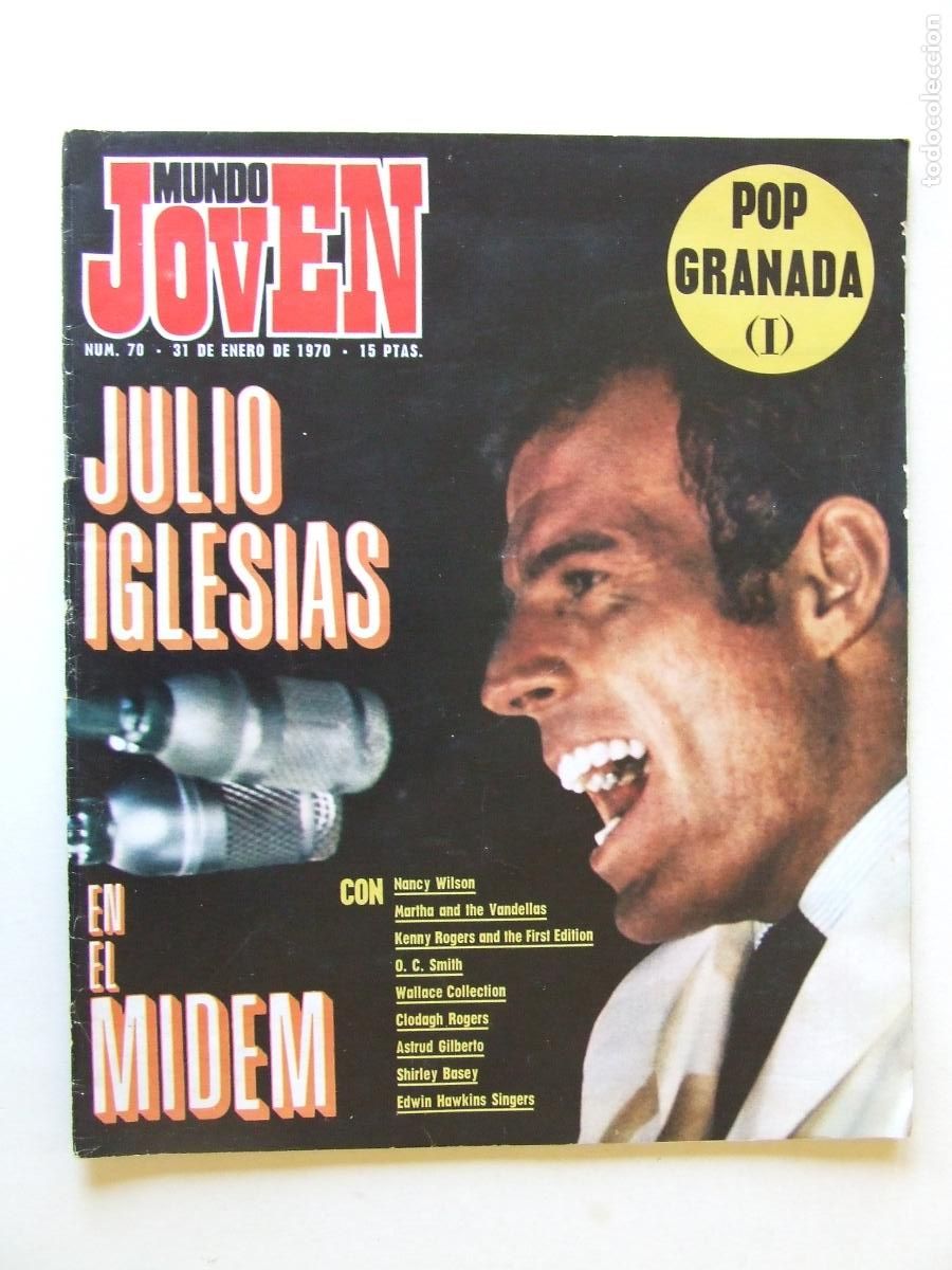Magazines de musique: MUNDO JOVEN 70 JULIO IGLESIAS MAQUINA POP EN GRANADA