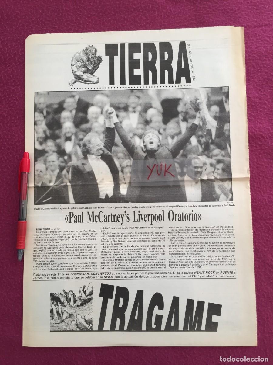 Music magazines: SUPLEMENTO DIARIO DE NAVARRA N&ordm; 163 - TIERRA TRAGAME - PAUL MC CARTNEY - ROCK & ROLL NAVARRO ...1992