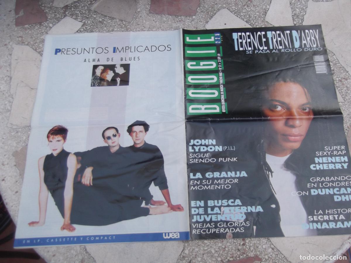 Magazines de musique: boogie n&ordm; 21, 1989,terence trent d'arby, dinarama, la granja, john lydon, duncan dhu, neneh cherry