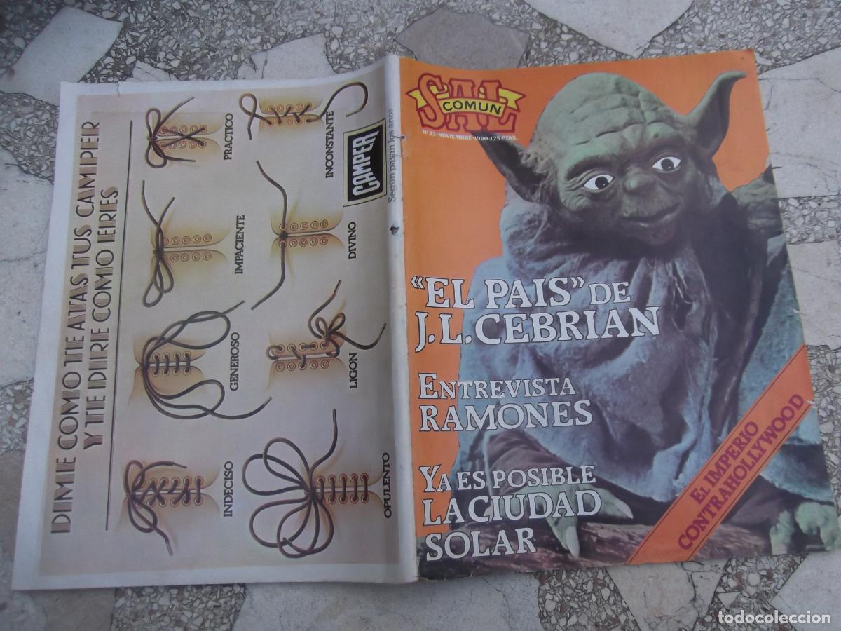 Magazines de musique: sal comun n&ordm; 33, ramones, la ciudad solar, manzanita, juan luis cebrian, paloma picasso, jackson bro
