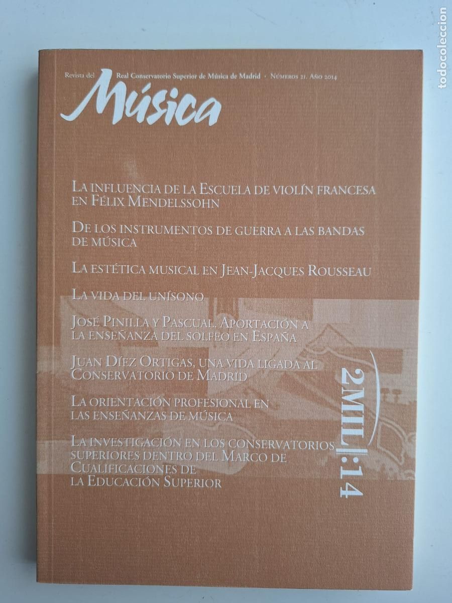 Music magazines: Revista del Real Conservatorio Superior de M&uacute;sica de Madrid N&ordm; 21 2014