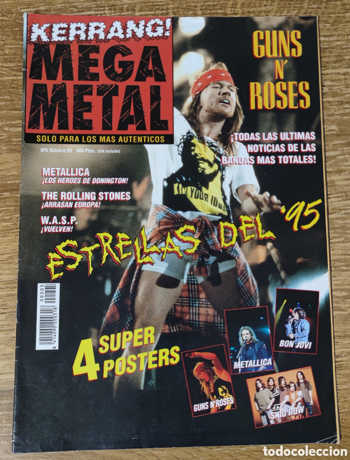 Magazines de musique: Revista Kerrang Mega Metal n&deg; 5 Estrellas del 95