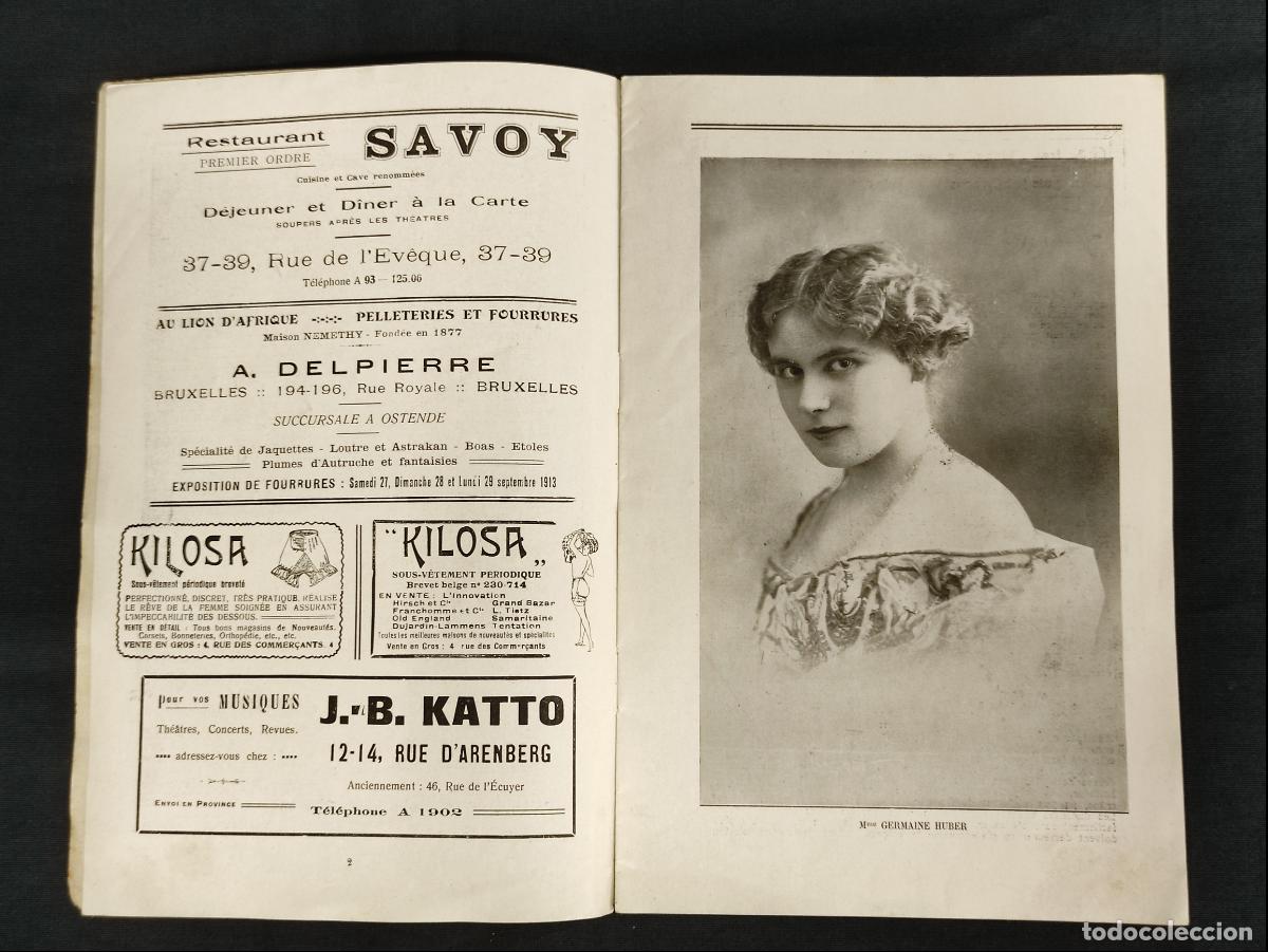Revistas de m&uacute;sica: DECADA 1910 - PROGRAMA - ALHAMBRA - SEUL PROGRAMME OFFICIEL - Foto 3