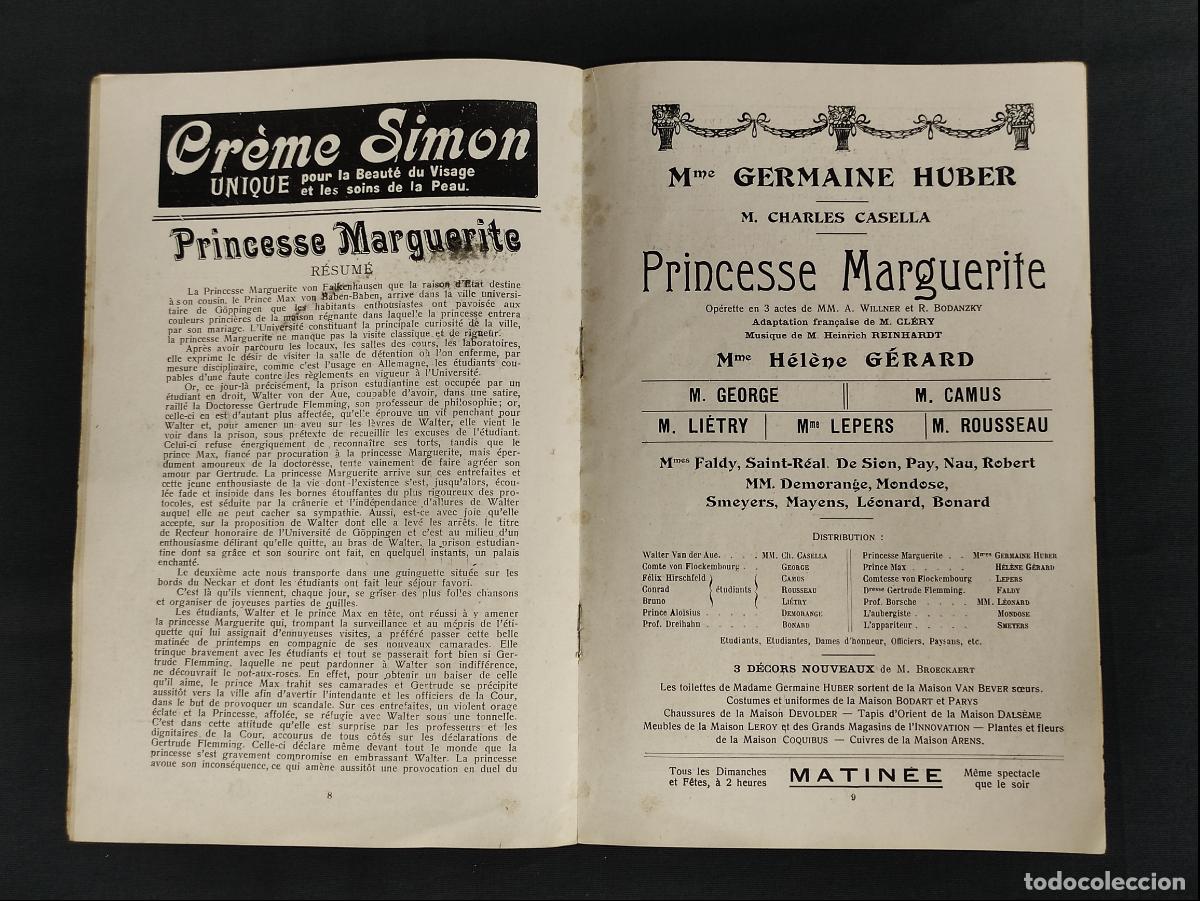 Revistas de m&uacute;sica: DECADA 1910 - PROGRAMA - ALHAMBRA - SEUL PROGRAMME OFFICIEL - Foto 4