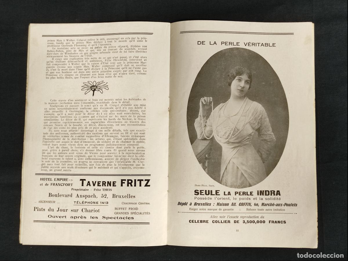 Revistas de m&uacute;sica: DECADA 1910 - PROGRAMA - ALHAMBRA - SEUL PROGRAMME OFFICIEL - Foto 5