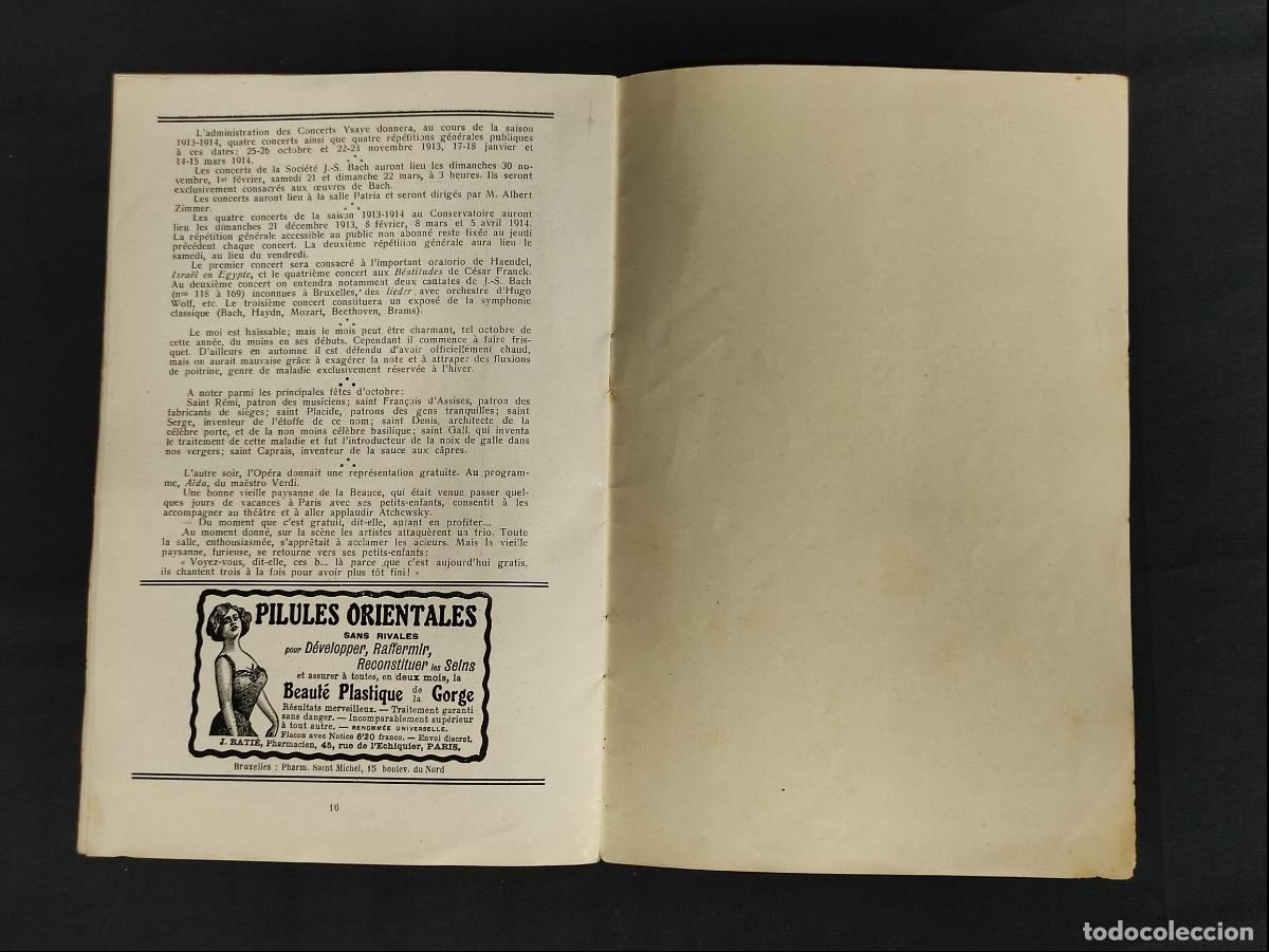 Revistas de m&uacute;sica: DECADA 1910 - PROGRAMA - ALHAMBRA - SEUL PROGRAMME OFFICIEL - Foto 7