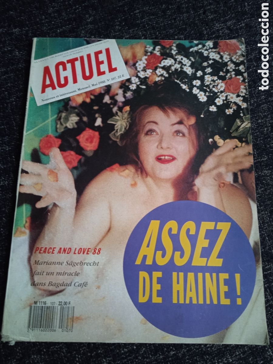 Music magazines: MAGAZINE ACTUEL N&deg;107. Mai 1988 - ASSEZ DE HAINE - REVISTA DE MUSICA EN FRANCES
