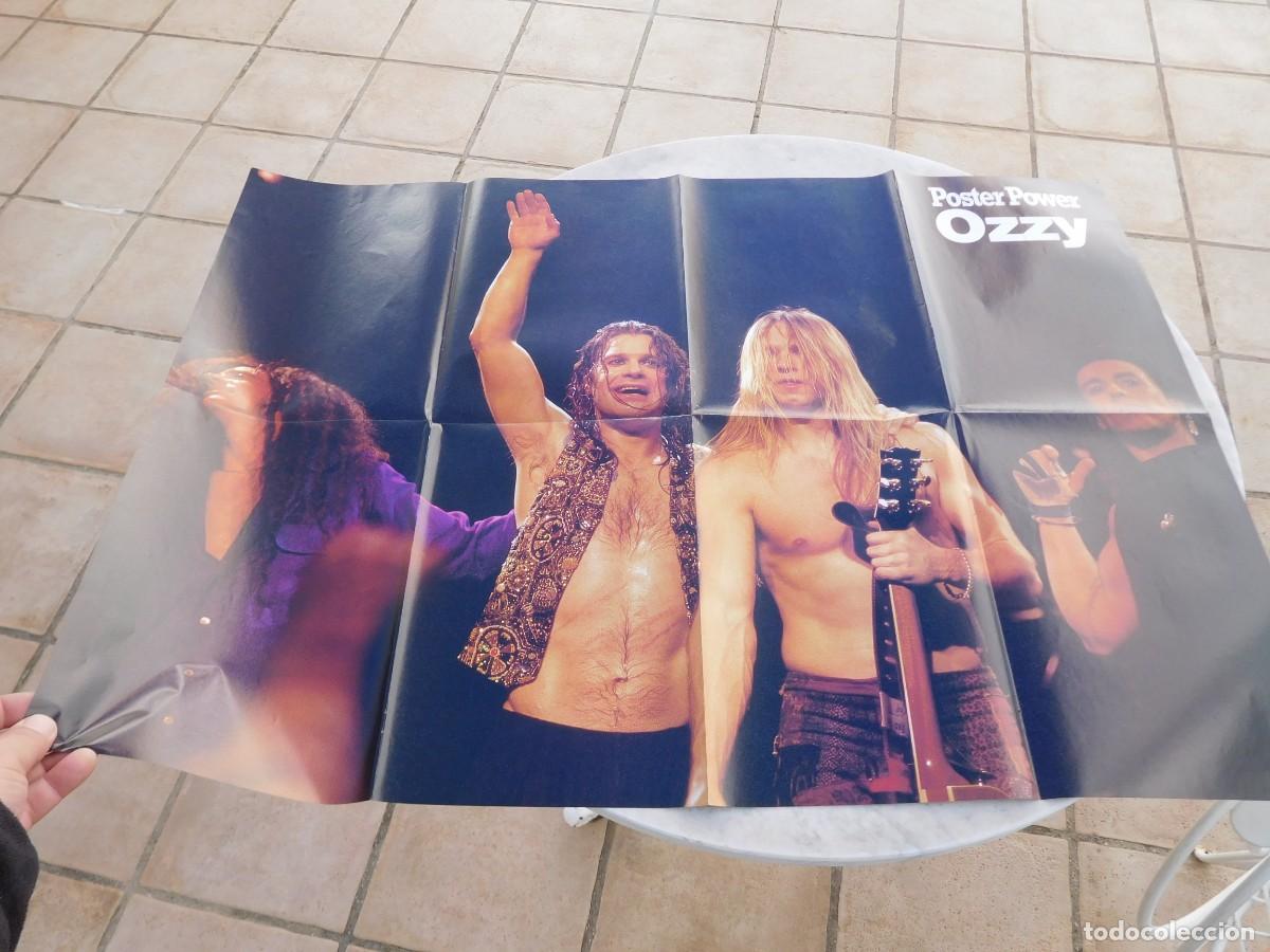 Revistas de m&uacute;sica: Poster Ozzy Iron Maiden Spike Quireboys