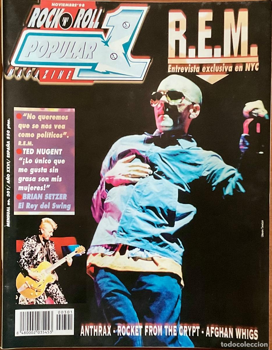 Revistas de m&uacute;sica: POPULAR 1 # 301 - R.E.M. BRIAN SETZER - Foto 1