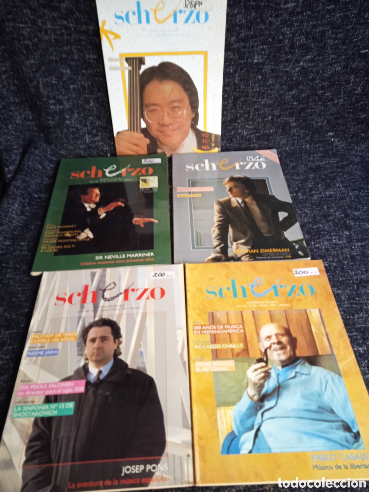 Revistas de m&uacute;sica: SCHERZO, REVISTA DE M&Uacute;SICA CL&Aacute;SICA -LOTE 5 EJEMPLARES -A&Ntilde;OS 90 - 2000