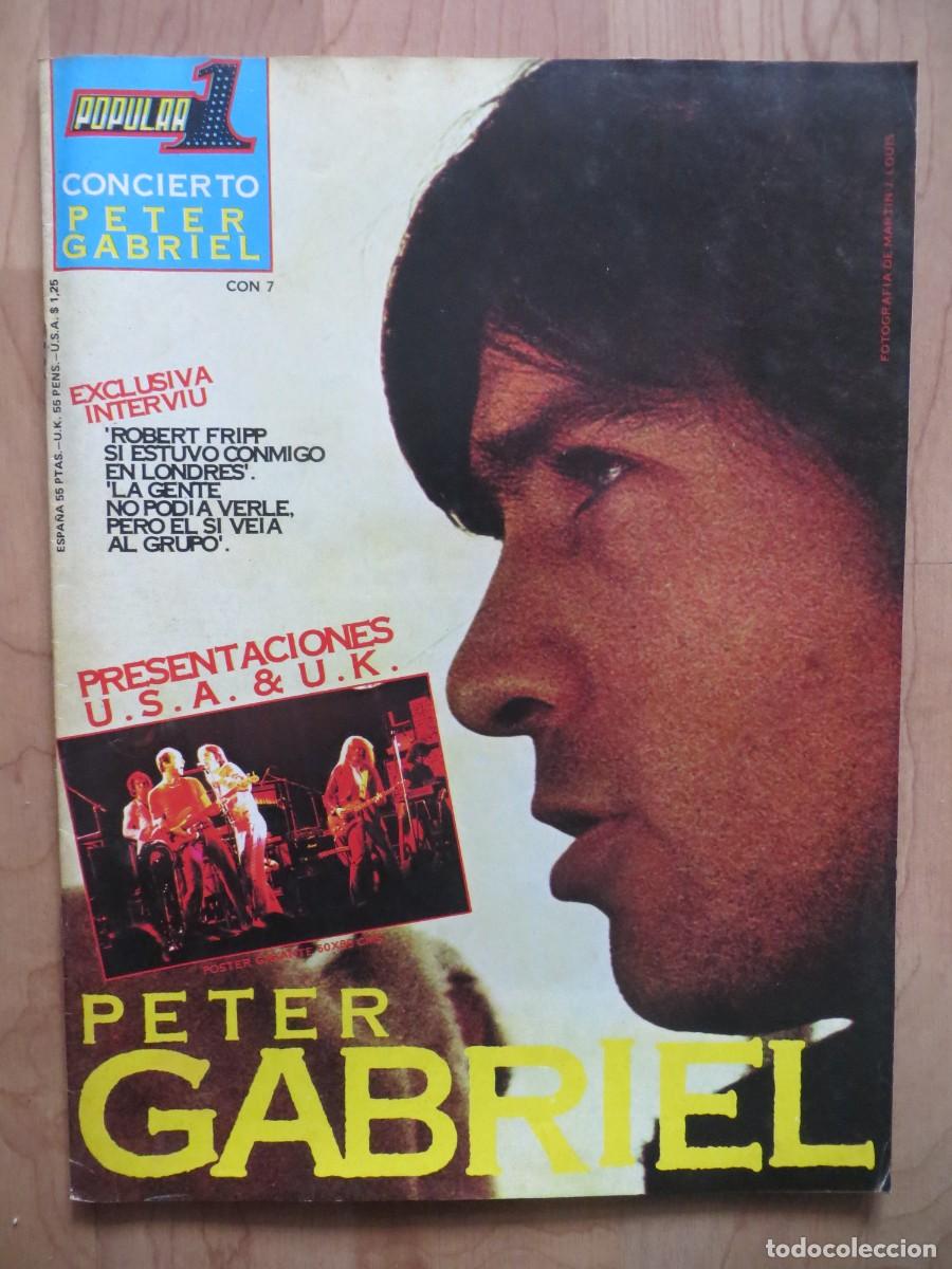 Magazines de musique: POPULAR 1 ESPECIAL CONCIERTO: NUM. 7- PETER GABRIEL