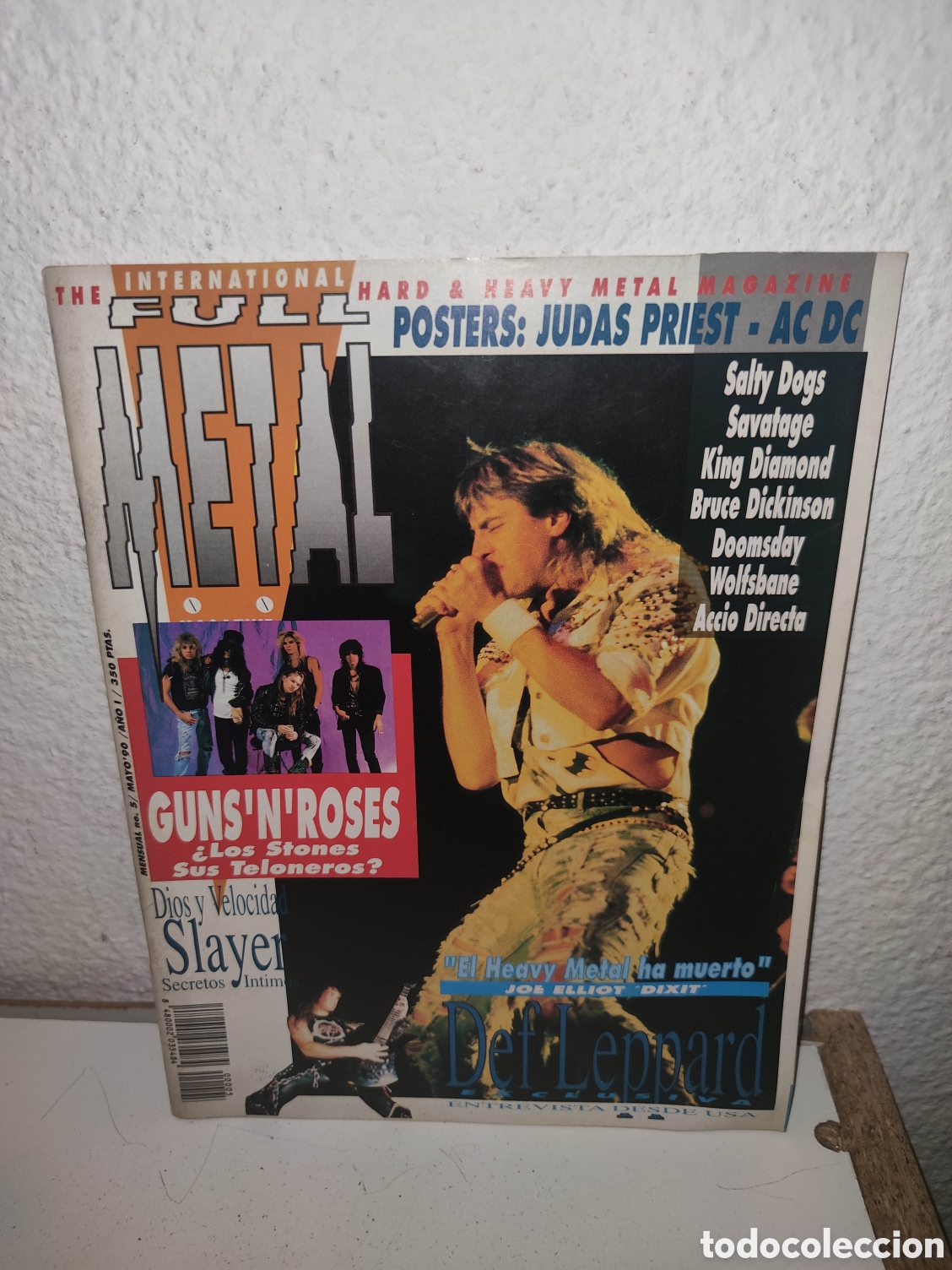 Revistas de m&uacute;sica: Revista - International Full Metal Magazine 5 - Mayo '90 - Def Leppard, Guns'n'Roses, AC/DC, Judas