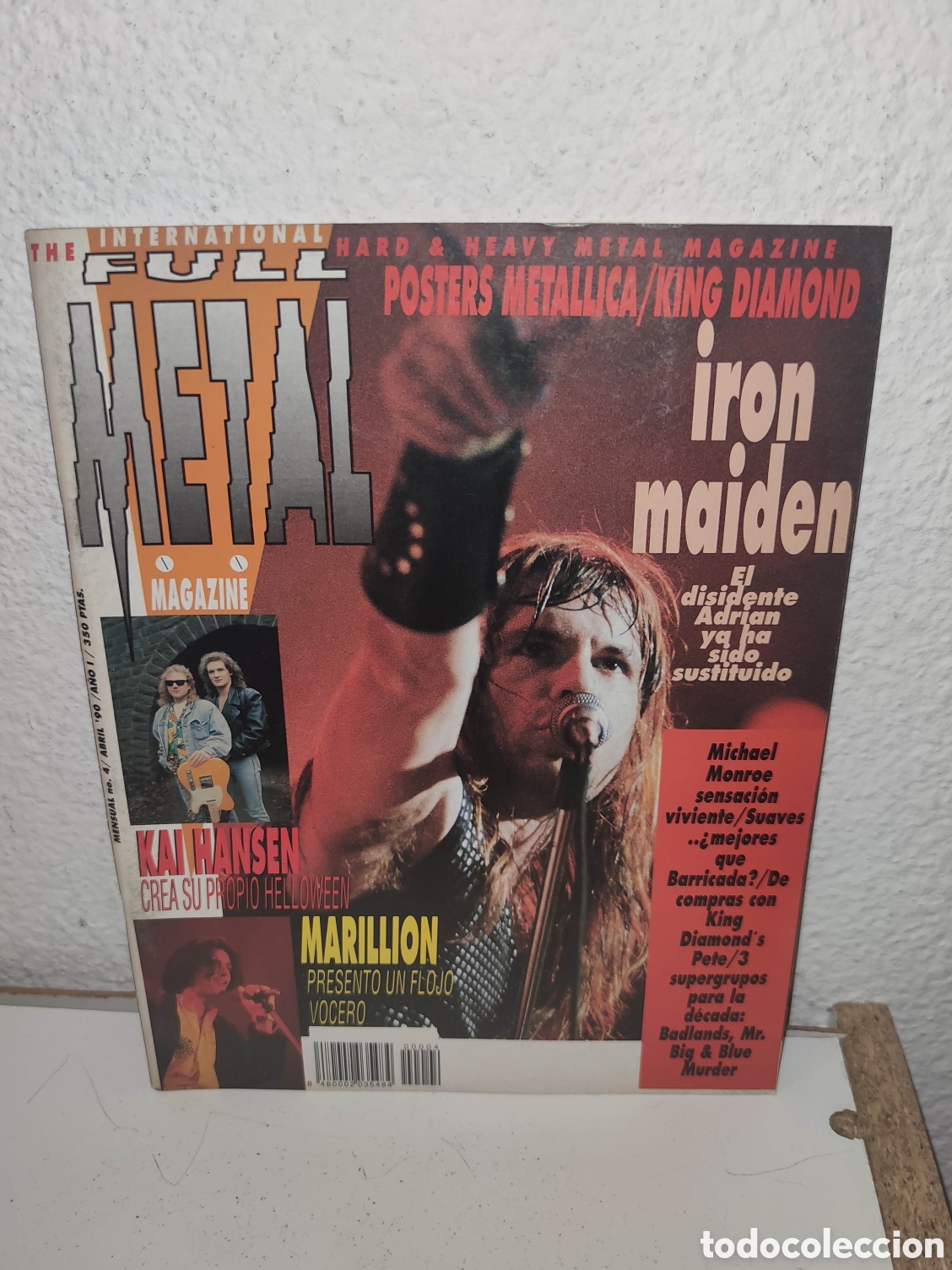 Revistas de m&uacute;sica: Revista - International Full Metal Magazine 4 - Abril '90 - Marillion, Iron Maiden, Metallica...