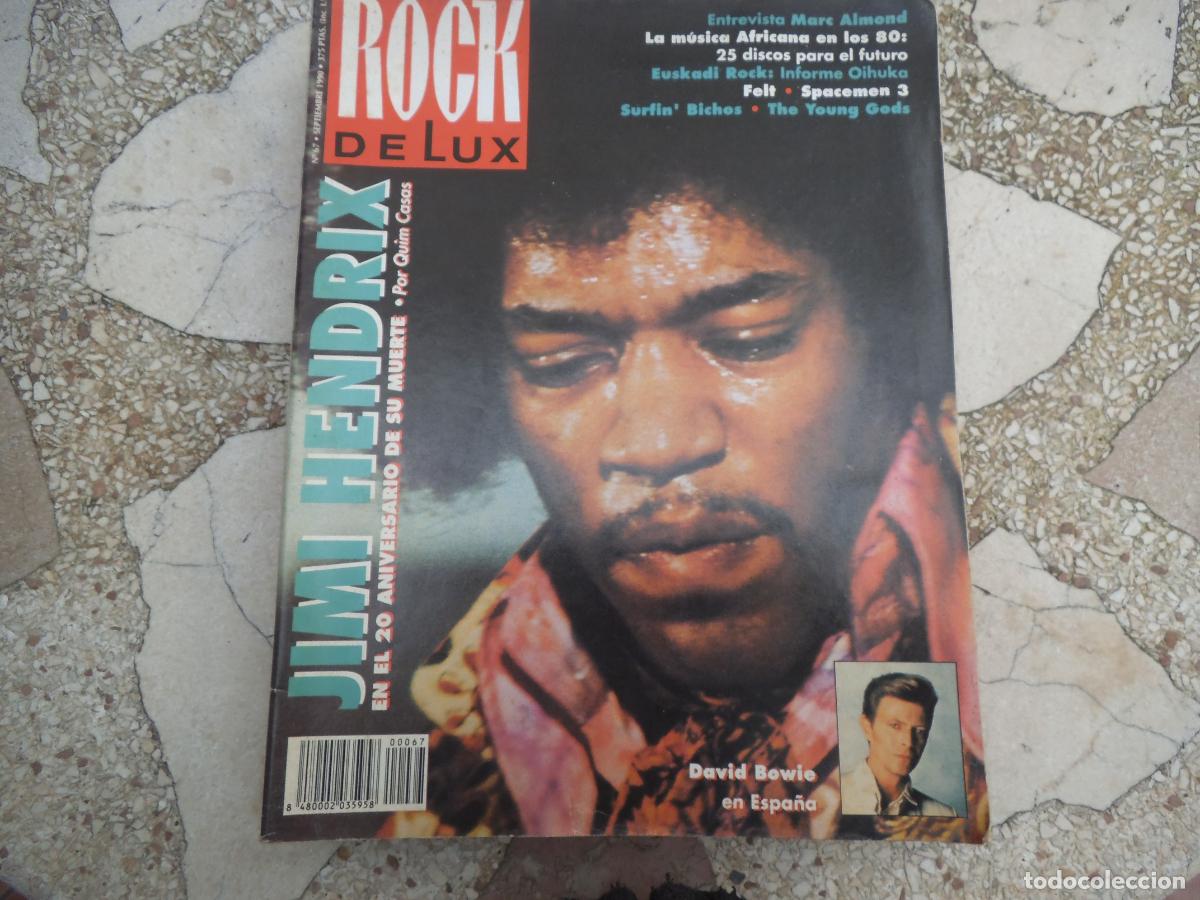 Music magazines: rock de lux, n&ordm; 67, jimi hendrix, david bowie, musica africana en los 80.euskadi rock,