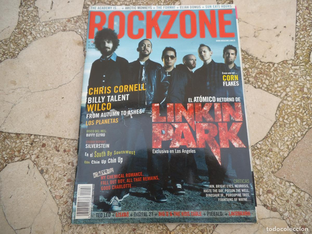 Music magazines: rock zone, n&ordm; 26, linlin park, chris cornell, wilco, los planetas ,xorn flakes