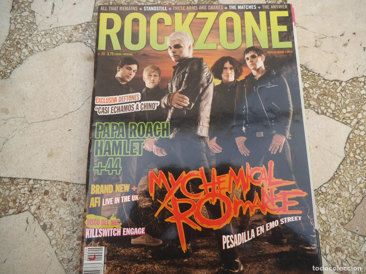 Music magazines: rock zone, n&ordm; 20, mychemical romance, eftones, norma jan, liquid sun brand new, papa roach