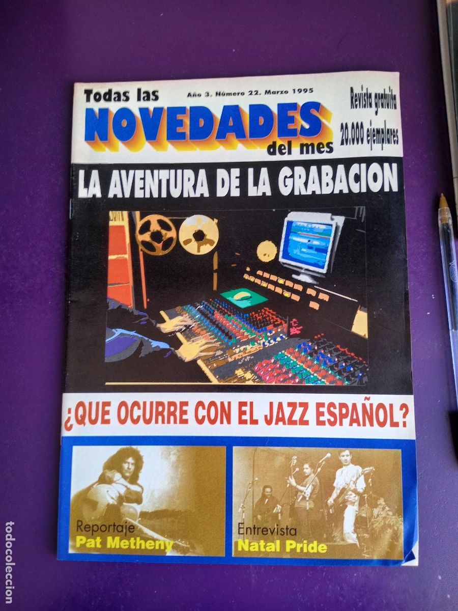 Revistas de m&uacute;sica: TODAS LAS NOVEDADES N&ordm; 22 - AGENDA CONCIERTOS MARZO 95 - REPORTAJE ESTUDIOS GRABACION - ETC