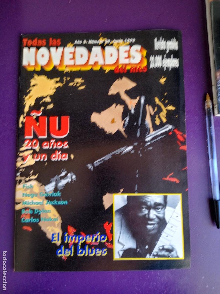Revistas de m&uacute;sica: TODAS LAS NOVEDADES N&ordm; 25 - AGENDA CONCIERTOS JUNIO 95 - &Ntilde;U, NEGU GORRIAK, DYLAN, MICHAEL JACKSON, E