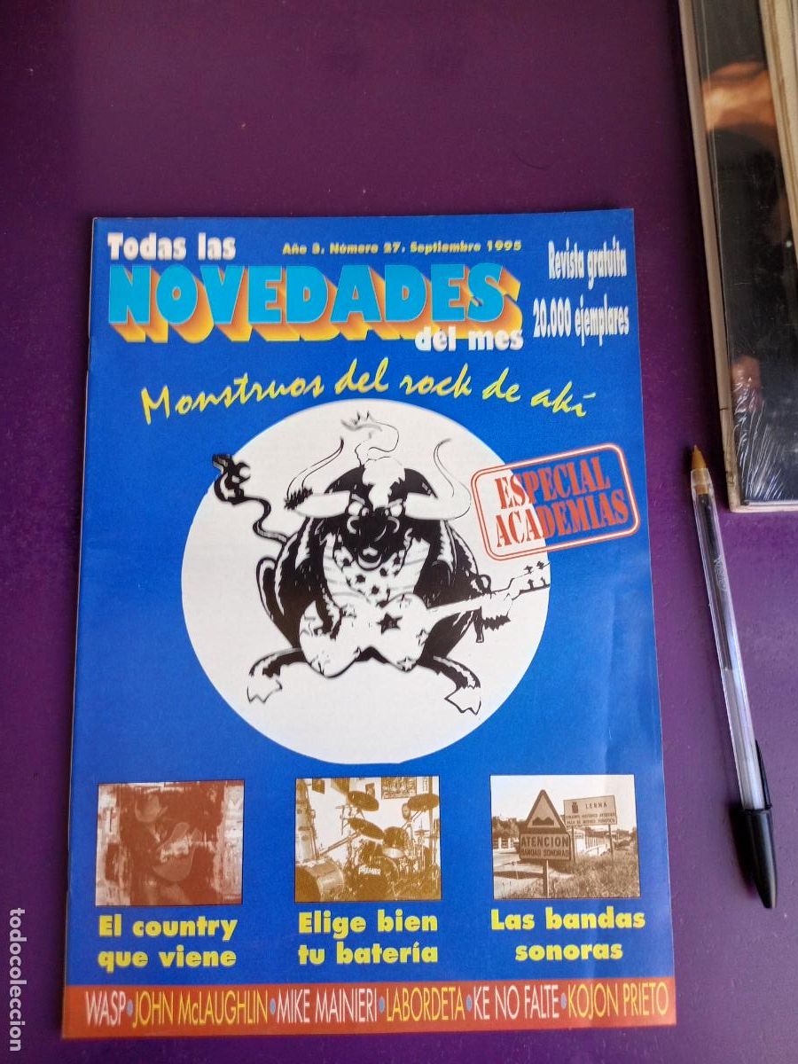 Revistas de m&uacute;sica: TODAS LAS NOVEDADES N&ordm; 27 - AGENDA CONCIERTOS SEPT 95 - DOSSIER ACADEMIAS MUSICA, ETC