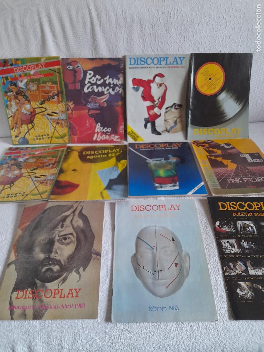 Revistas de m&uacute;sica: DISCOPLAY Boletin Informativo Musical 12 ejemplares BID en perfeco estado .Ver titulos y dem&aacute;s infor