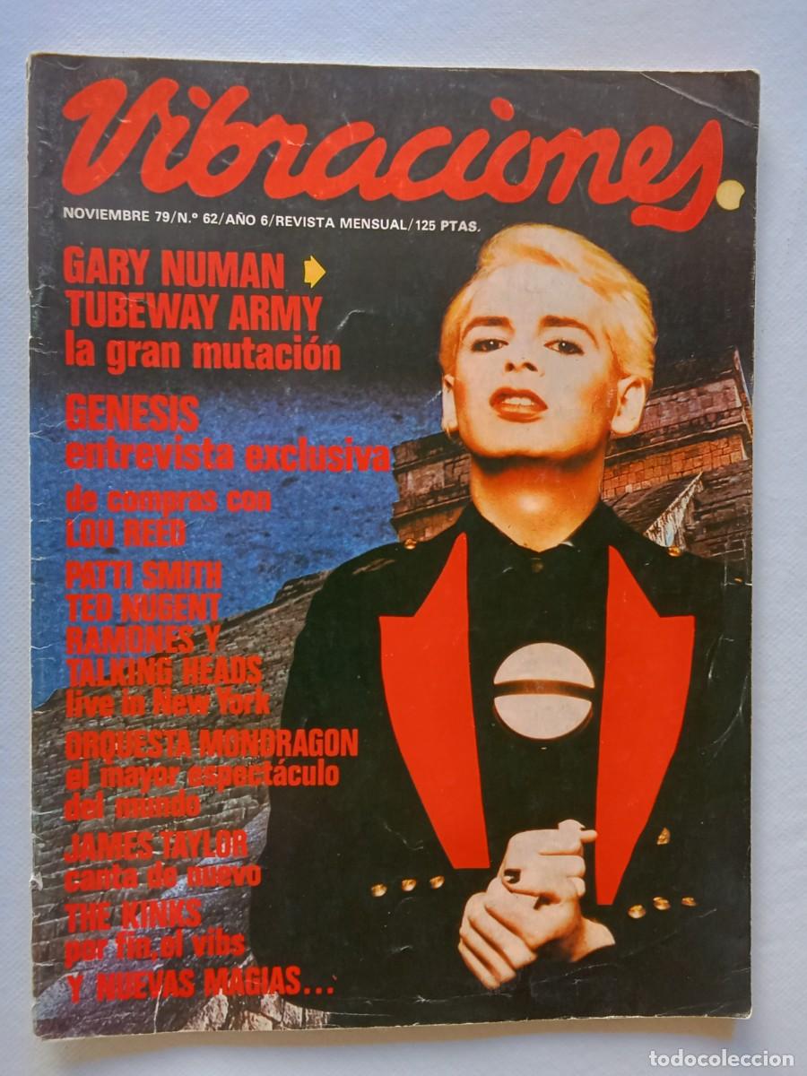 Revistas de m&uacute;sica: VIBRACIONES N&ordm; 62 1979 GENESIS Lou Reed PATTI SMITH Ted Nugent RAMONES Talking Heads THE KINKS