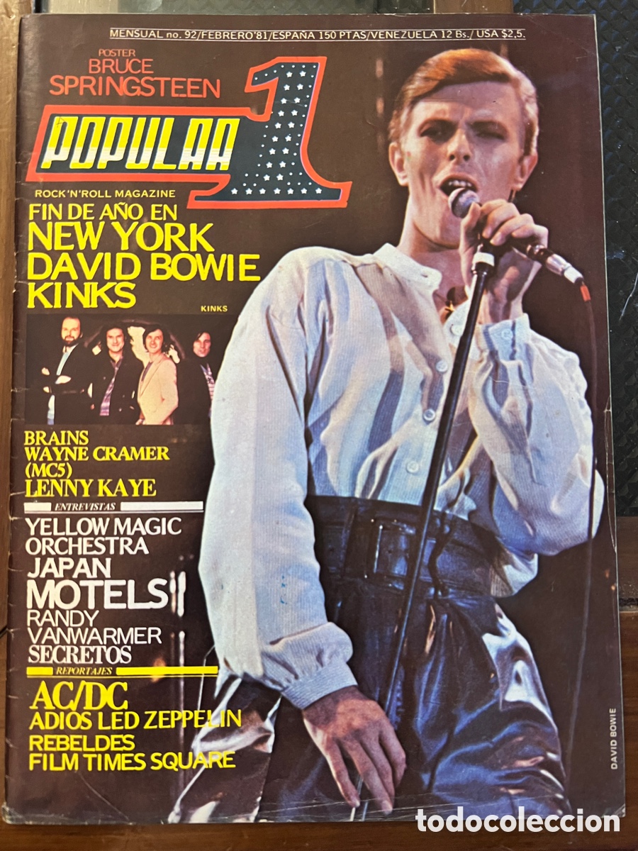 Revistas de m&uacute;sica: POPULAR 1 n&ordm;92, sin p&oacute;ster