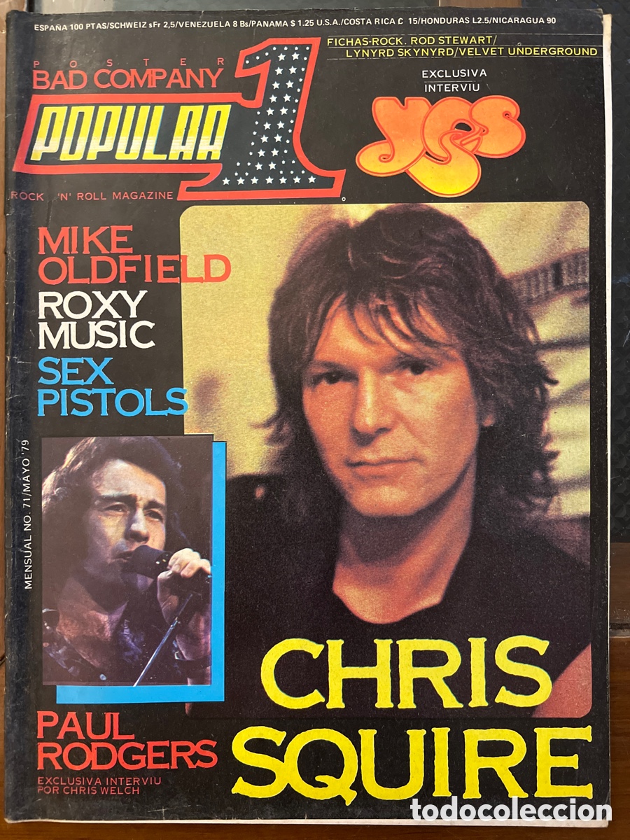 Musikzeitschriften: Popular 1 n&ordm;71 con p&oacute;ster Bad Company