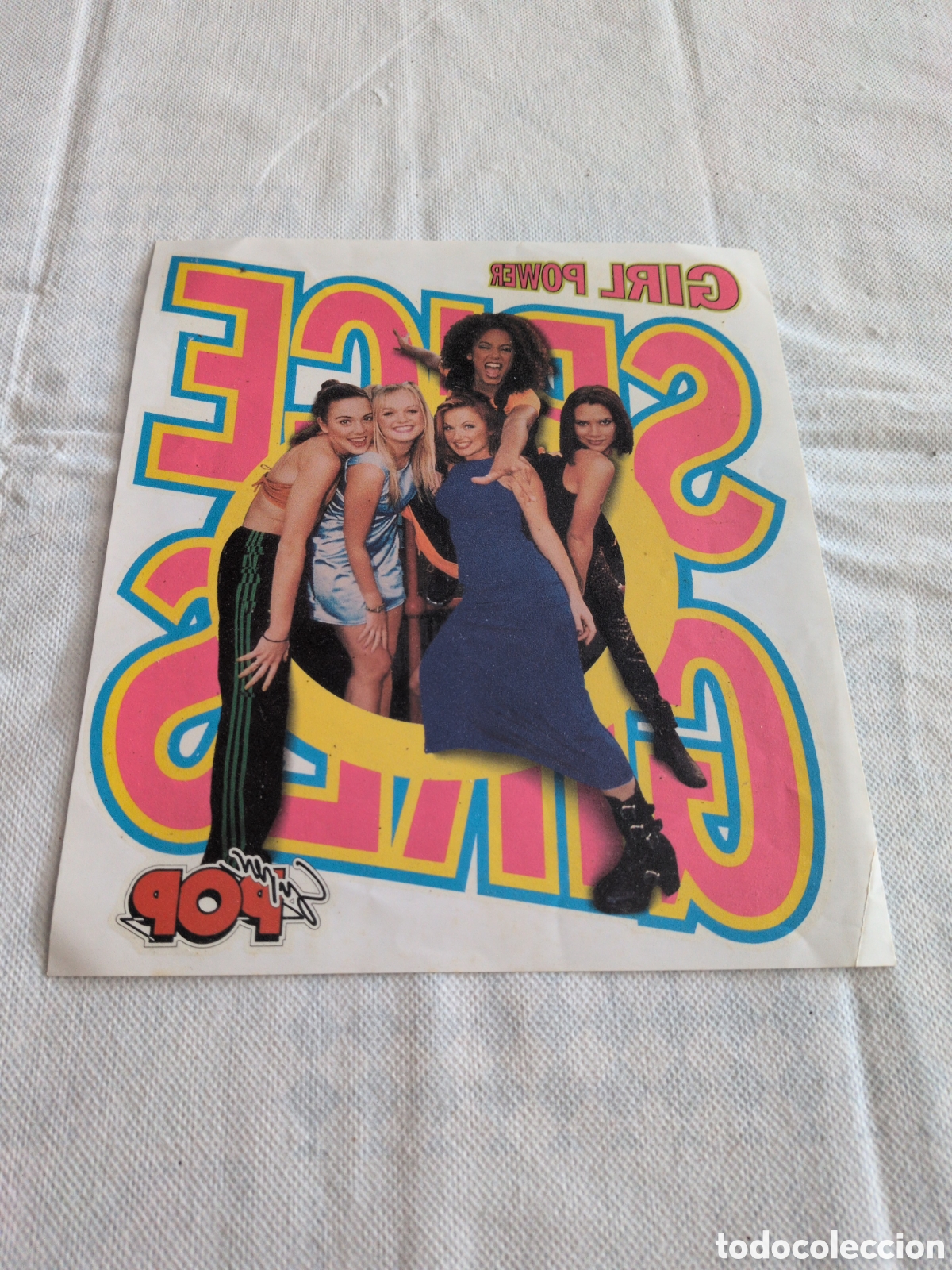 Revistas de m&uacute;sica: Cromo pegatina adhesivo spice girls - Super Pop
