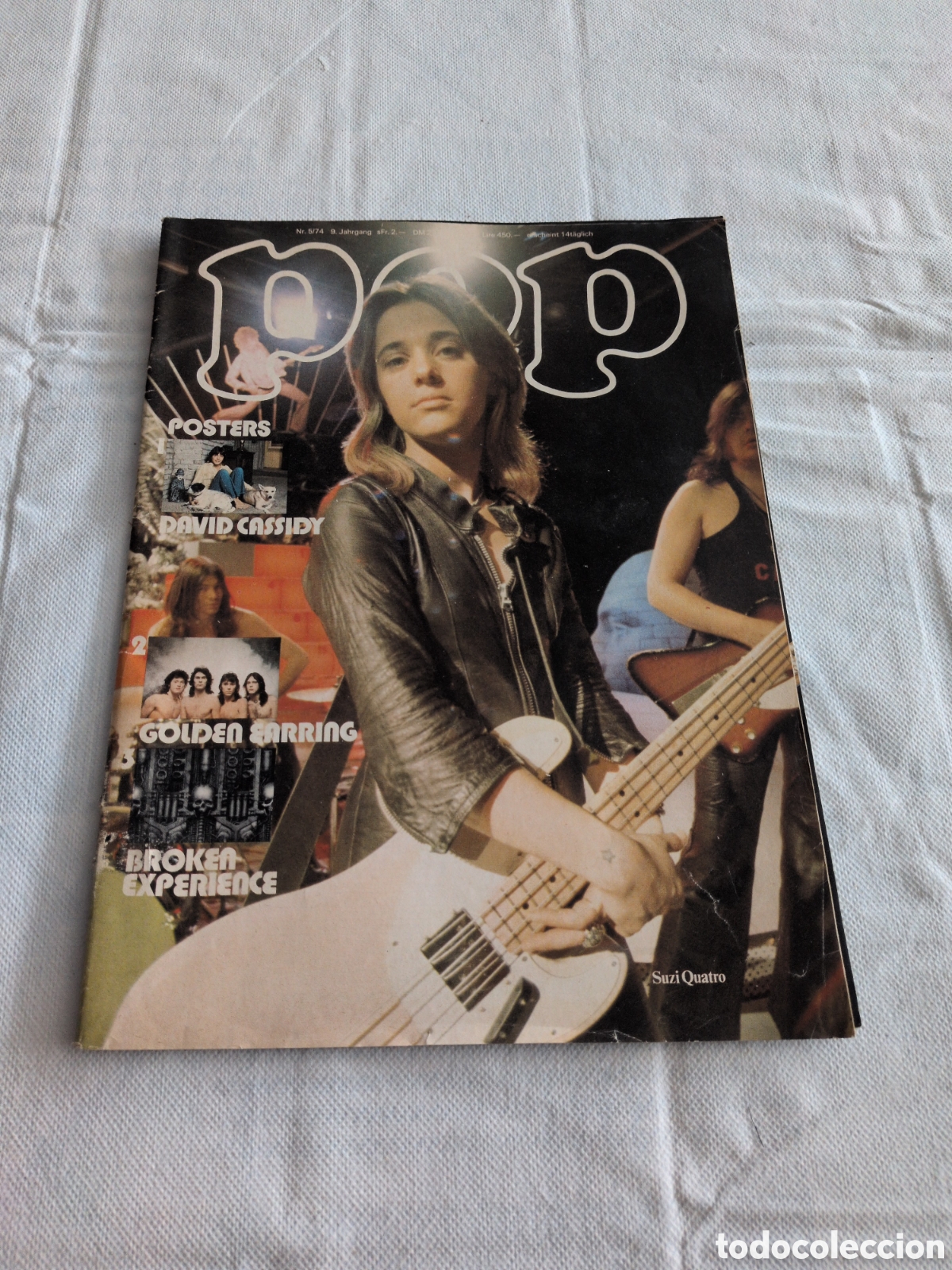 Revistas de m&uacute;sica: Revista POP. A&ntilde;o 1974. Nr.5. Suzi Quatro