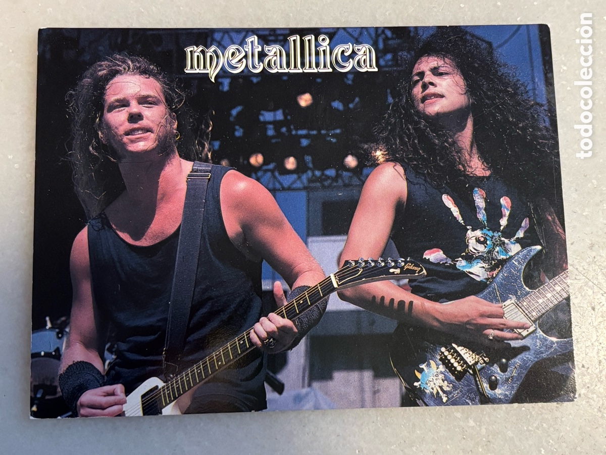 Revistas de m&uacute;sica: Tarjeta de Rock Metallica Minerva, 1989