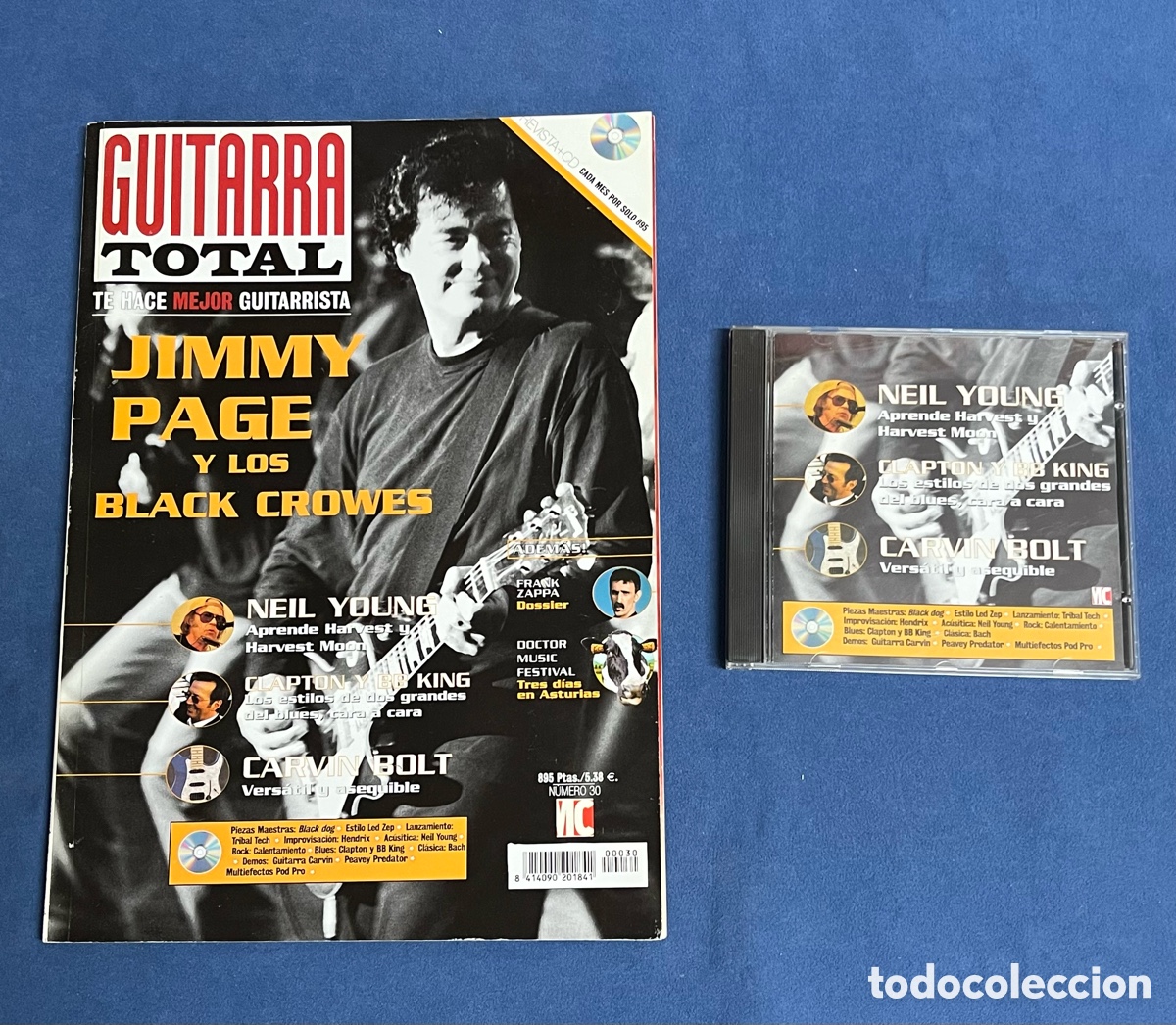 Revistas de m&uacute;sica: Revista GUITARRA TOTAL 30 con CD. Jimmy Page, Black Crowes, Neil Young