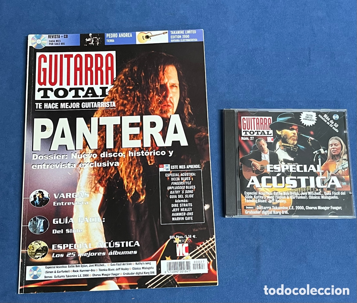 Revistas de m&uacute;sica: Revista GUITARRA TOTAL 27 con CD. Pantera, Vargas