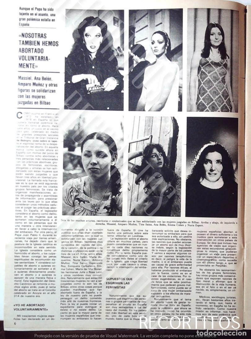 Revistas de m&uacute;sica: amparo mu&ntilde;oz MISS ESPA&Ntilde;A UNIVERSO MASSIEL ANA BELEN TINA SAINZ EMMA COHEN NURIA ESPERT