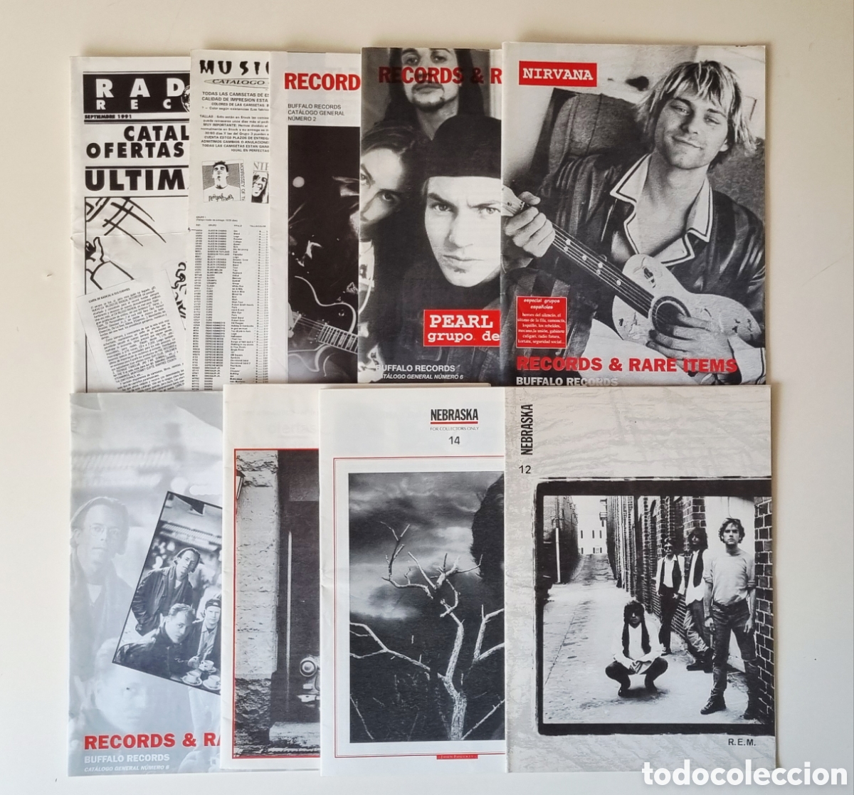 Revistas de m&uacute;sica: Lote de 10 cat&aacute;logos de venta de m&uacute;sica. A&ntilde;os 90