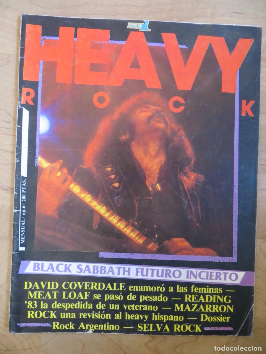 Revistas de m&uacute;sica: HEAVY ROCK:NUM.6-BLACK SABBATH-PANZER-BARON ROJO-PAPPO-SPINETTA-LONE STAR-OBUS-ETC..