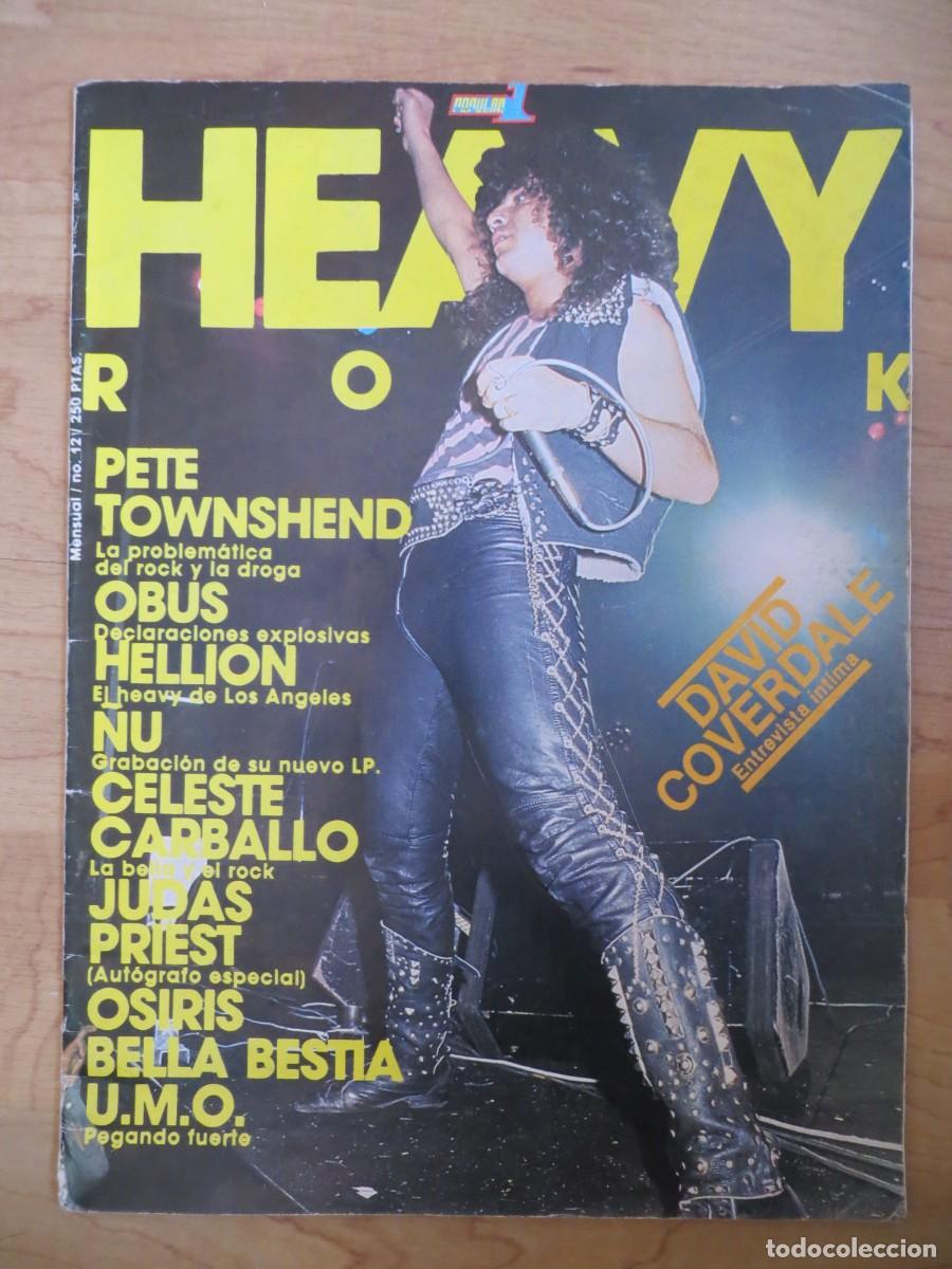 Revistas de m&uacute;sica: HEAVY ROCK:NUM.12-OBUS-BELLA BESTIA-&Ntilde;U-BRUQUE-CELESTE CARBALLO-PETE TOWNSHEND-BARRICADA