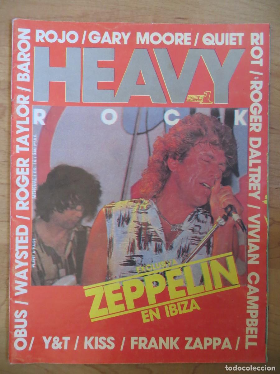 Revistas de m&uacute;sica: HEAVY ROCK:NUM.16-LED ZEPPELIN-QUEEN-GARY MOORE-IRON MAIDEN-ZAPPA-KISS-BARON ROJO-OBUS