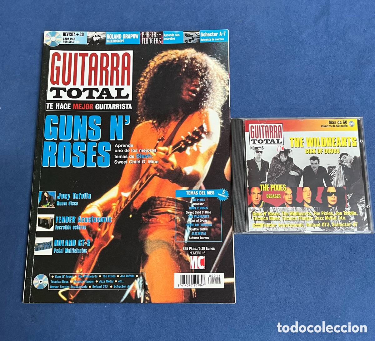 Revistas de m&uacute;sica: Revista GUITARRA TOTAL 16 con CD. Guns n&rsquo; Roses, Joey Tafolla