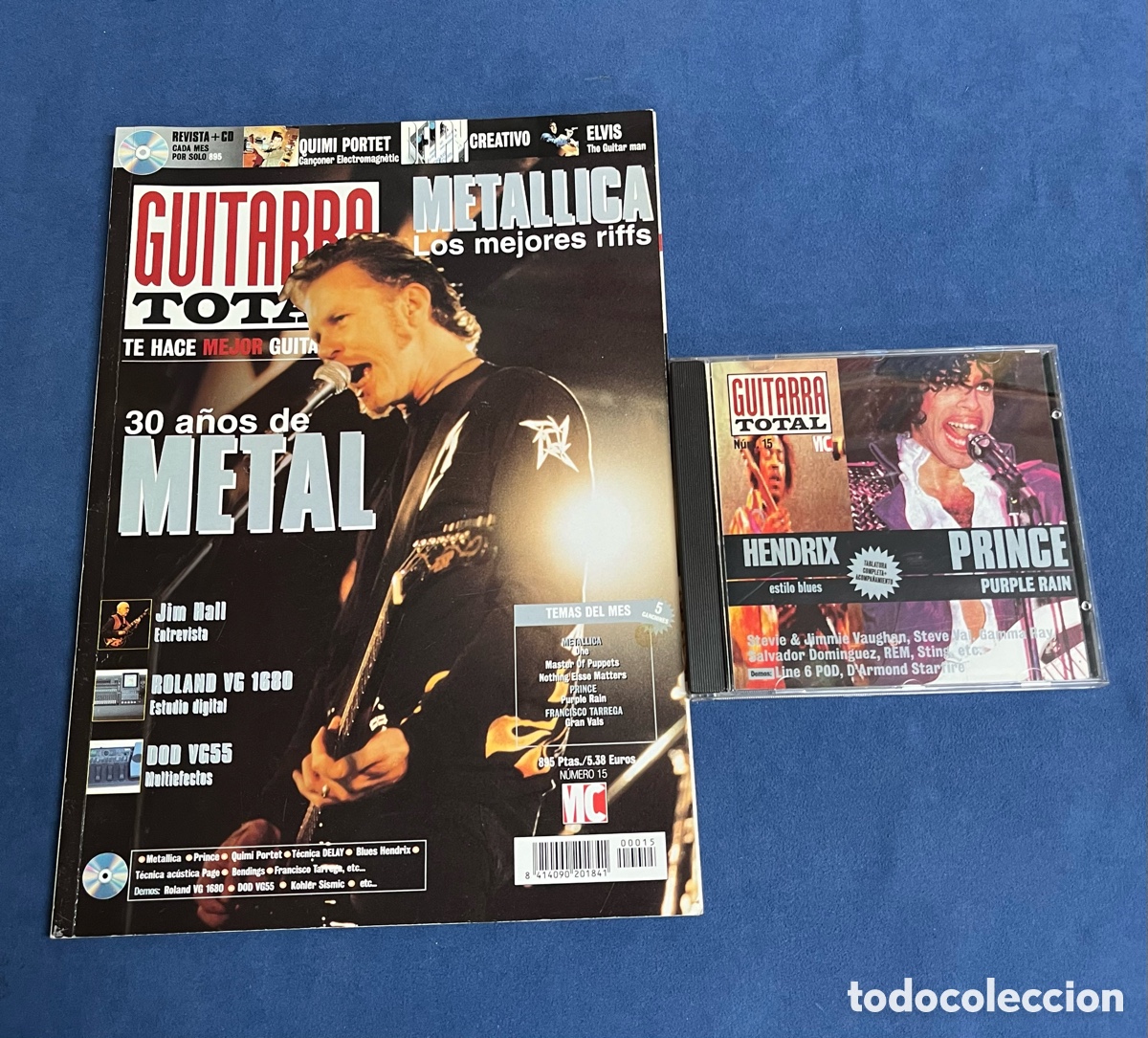 Musikzeitschriften: Revista GUITARRA TOTAL 15. 30 a&ntilde;os de METAL, Jim Hall