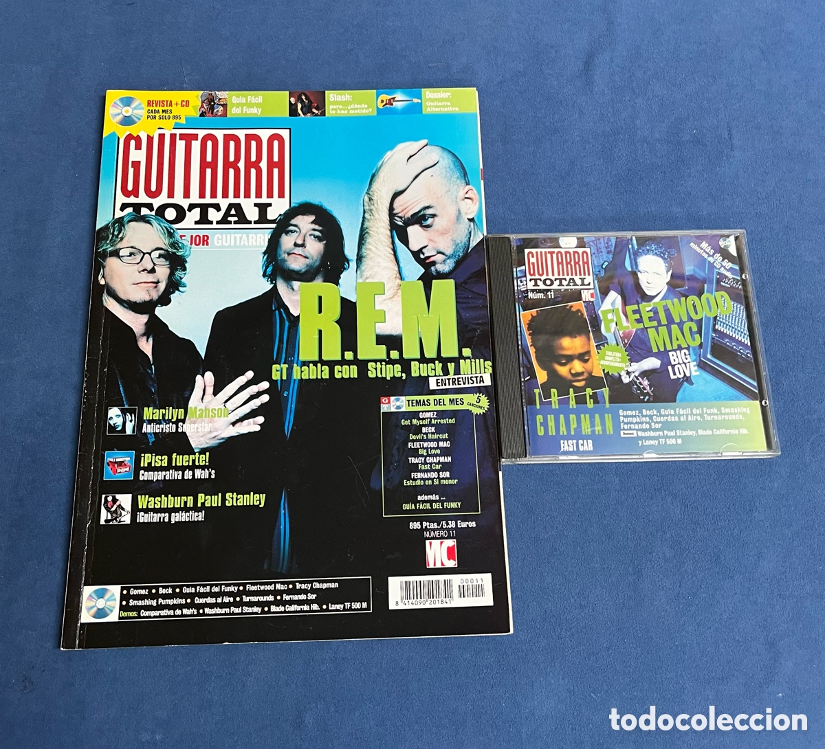 Music magazines: Revista GUITARRA TOTAL 11 con CD. REM, Marilyn Manson