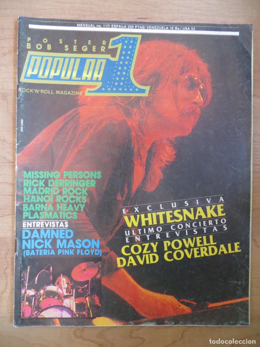 Revistas de m&uacute;sica: POPULAR 1: N.117-WHITESNAKE-HANOI ROCKS-PLASMATICS-HANOI ROCKS-THE DAMNED-PINK FLOYD-TIGRES-ZEUS-&Ntilde;U