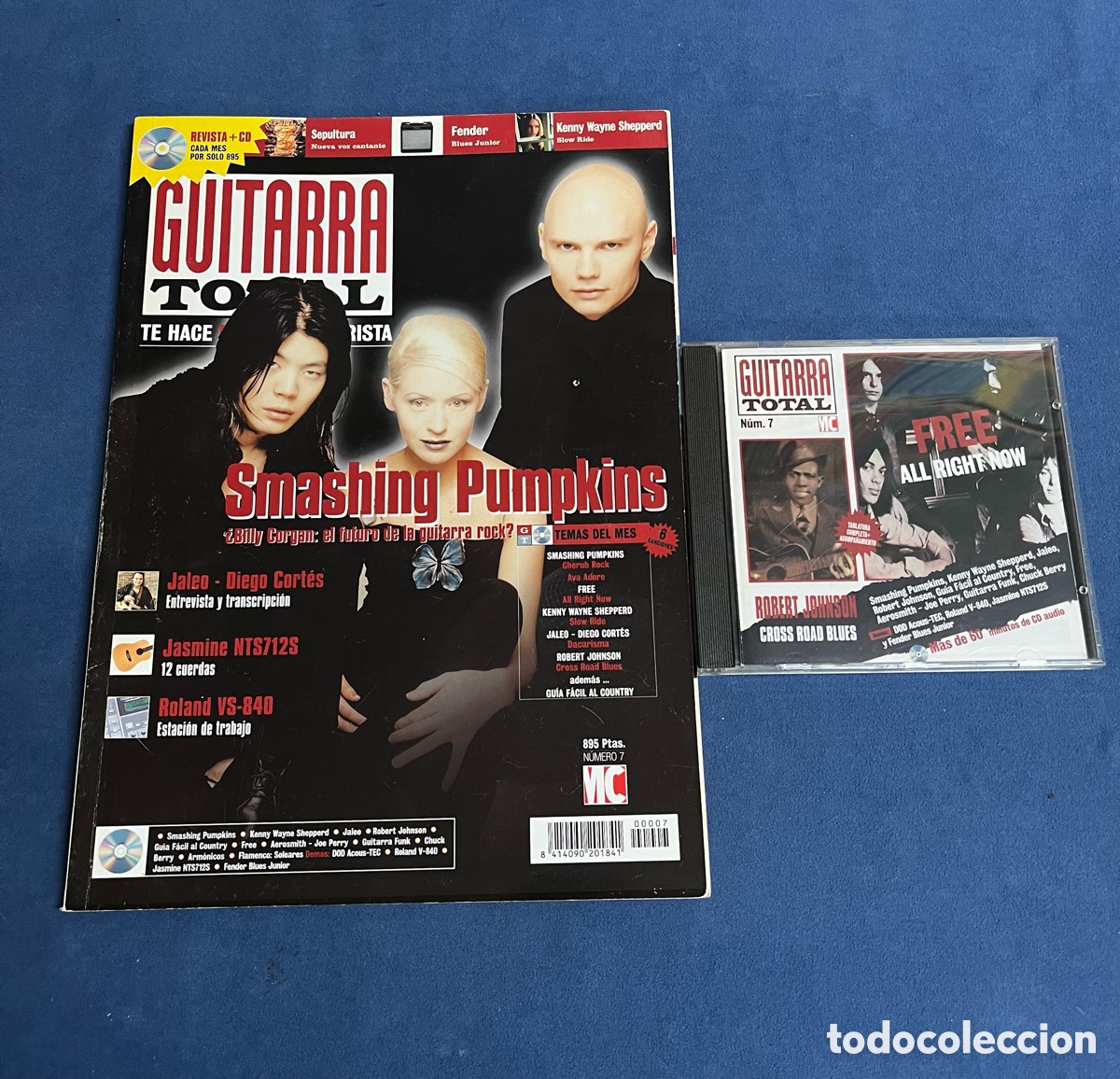Revistas de m&uacute;sica: Revista GUITARRA TOTAL 7 con CD. Smashing Pumpkins, Diego Cort&eacute;s