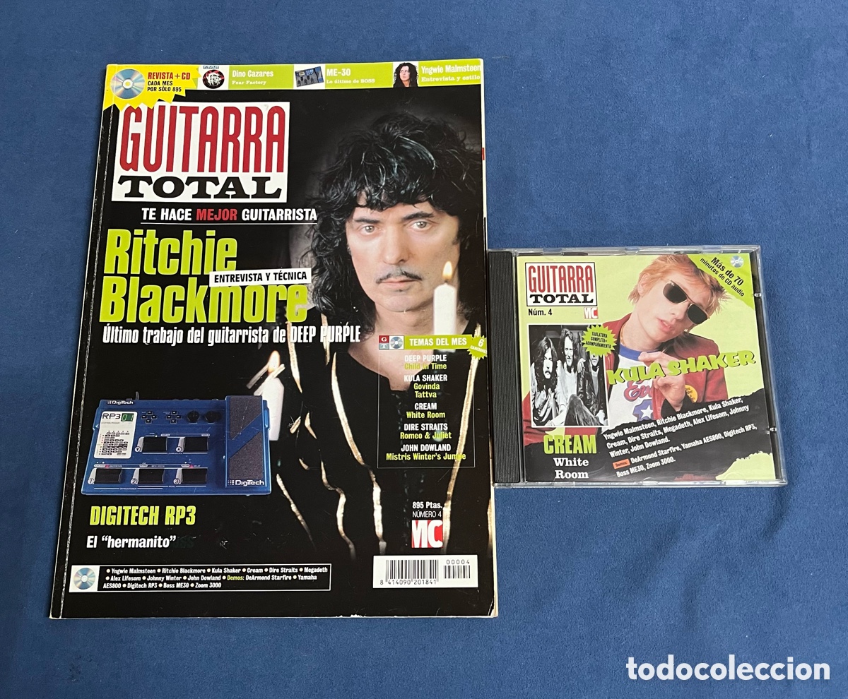 Revistas de m&uacute;sica: Revista GUITARRA TOTAL 4 con CD. Ritchie Blackmore, Dire Straits