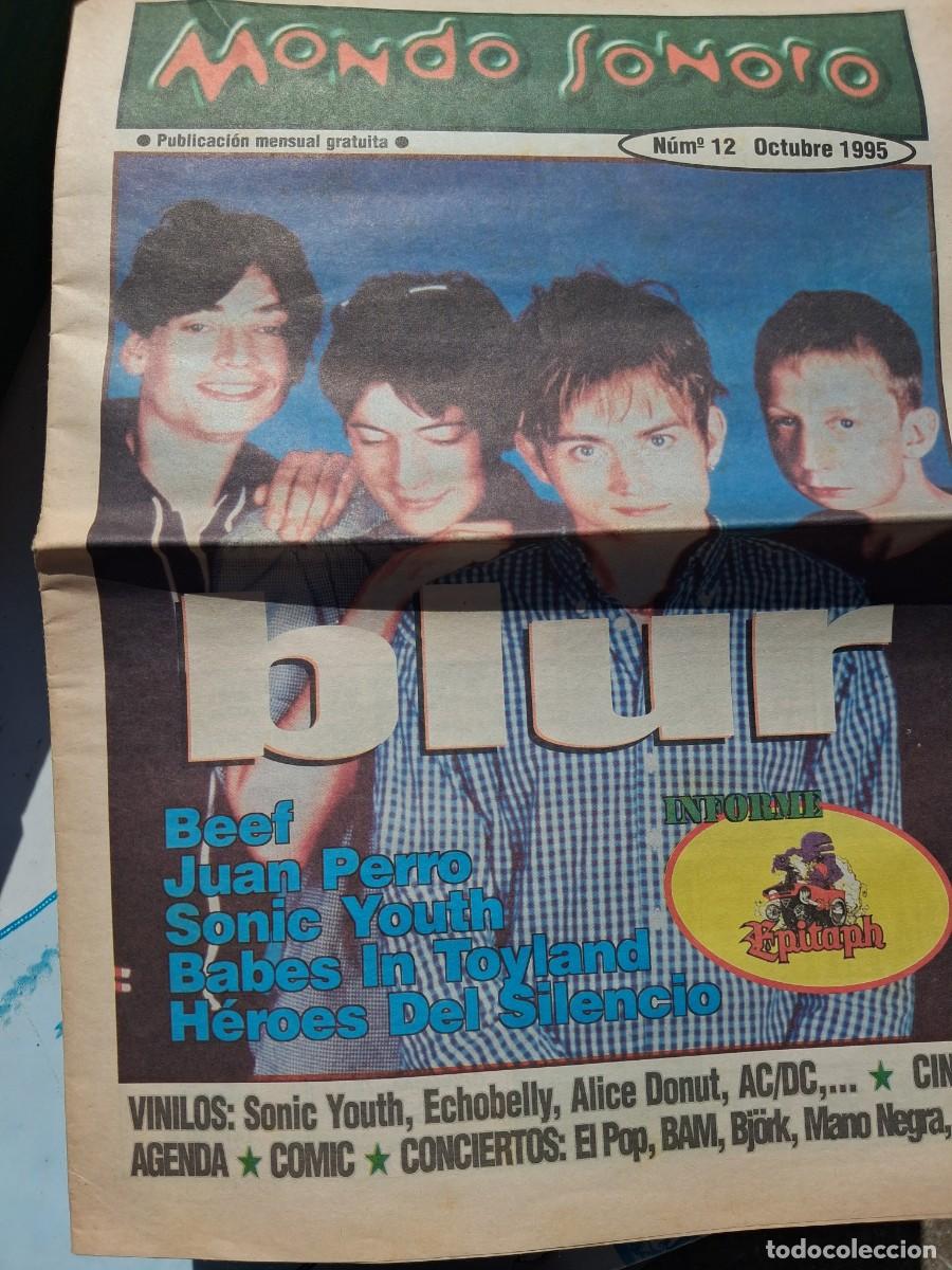 Revistas de m&uacute;sica: Mondo Sonoro n&ordm; 12 - Octubre 1995 - Blur, Juan Perro, Sonic Youth, H&eacute;roes Silencio