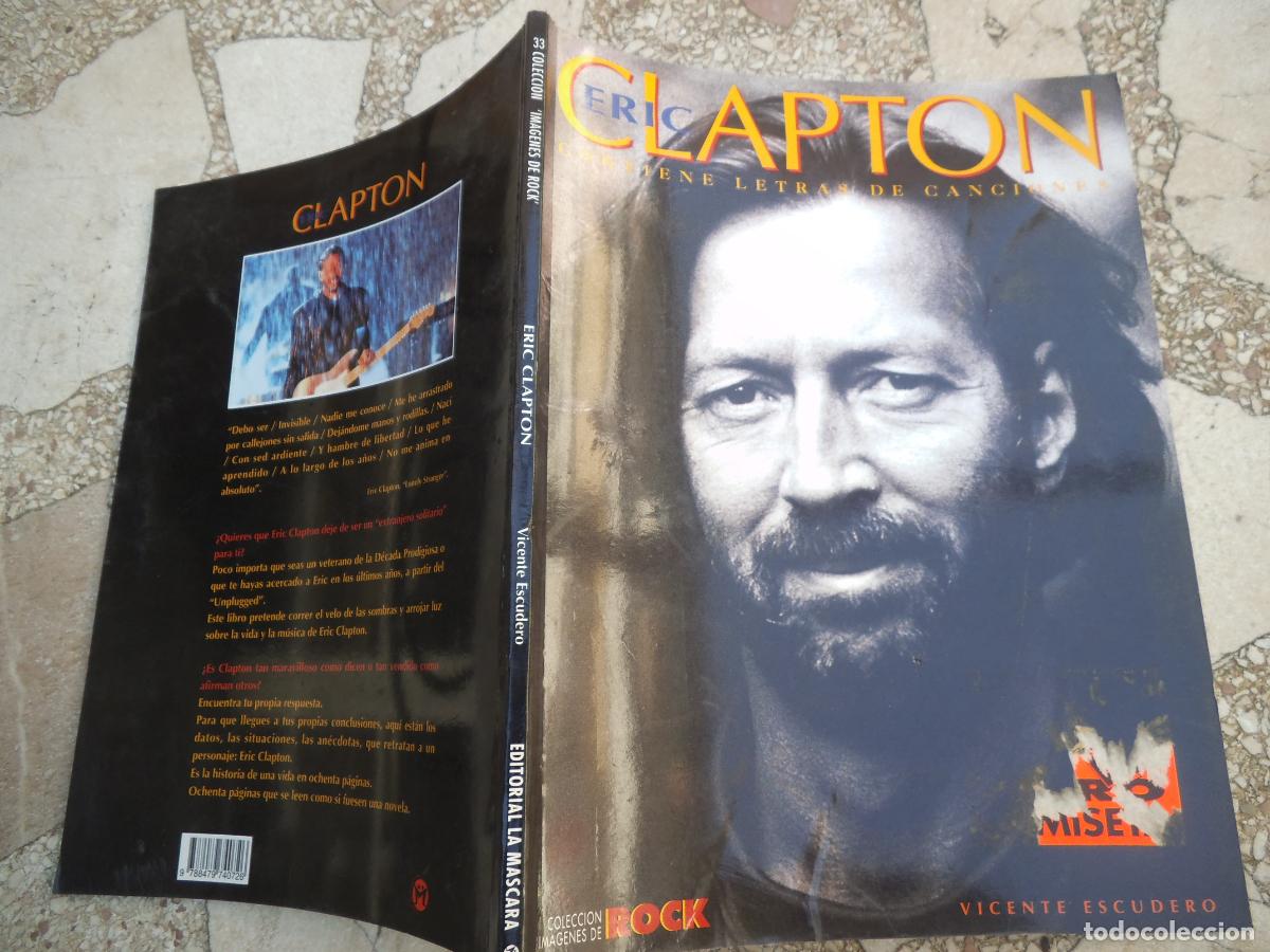 Revistas de m&uacute;sica: coleccion imagenes de rock n&ordm; 33, eric clapton , contiene letras de canciones, editorial la mascara