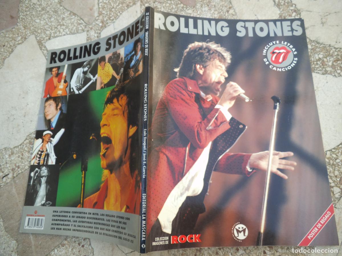 Revistas de m&uacute;sica: coleccion imagenes de rock n&ordm; 44, rolling stones ,contiene letras de canciones, editorial la mascara