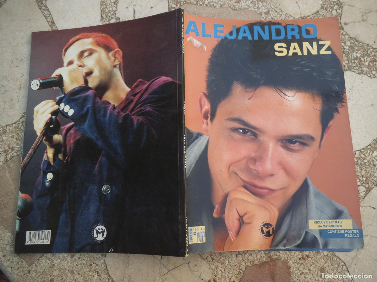 Revistas de m&uacute;sica: coleccion idolos del pop n&ordm; 3, alejandro sanz, poster si, incluye letras de canciones, la mascara