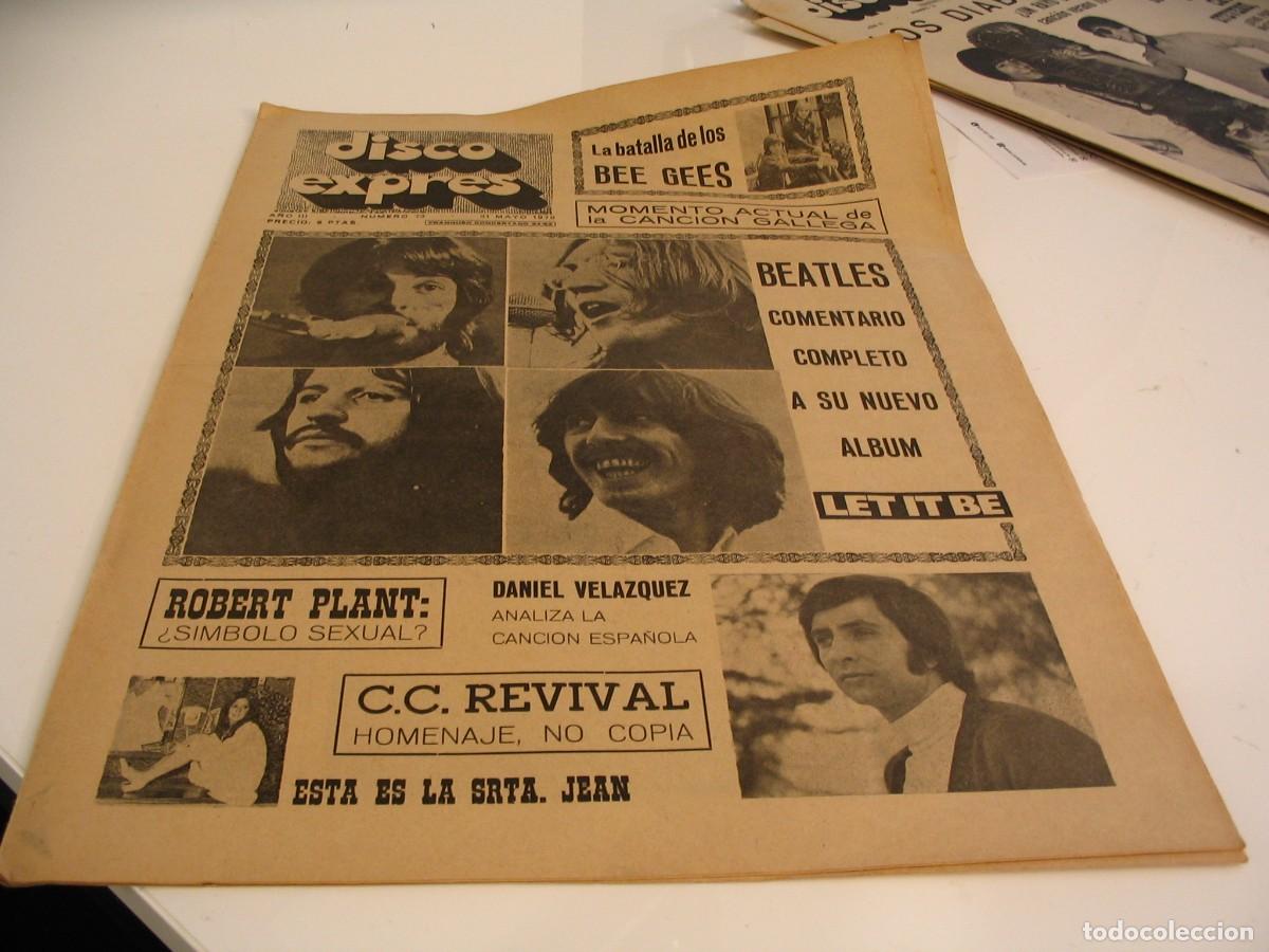 Revistas de m&uacute;sica: Revista DISCO EXPRES n&ordm; 73 de 1970 Beatles Bee Gees Led Zeppelin Creedence Raphael