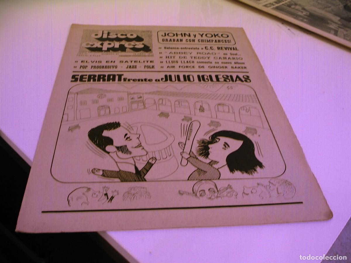 Revistas de m&uacute;sica: Revista DISCO EXPRES n&ordm; 67 de 1970 Julio Iglesias Serrat Famiy Tony Ronald Creedence Clearwater