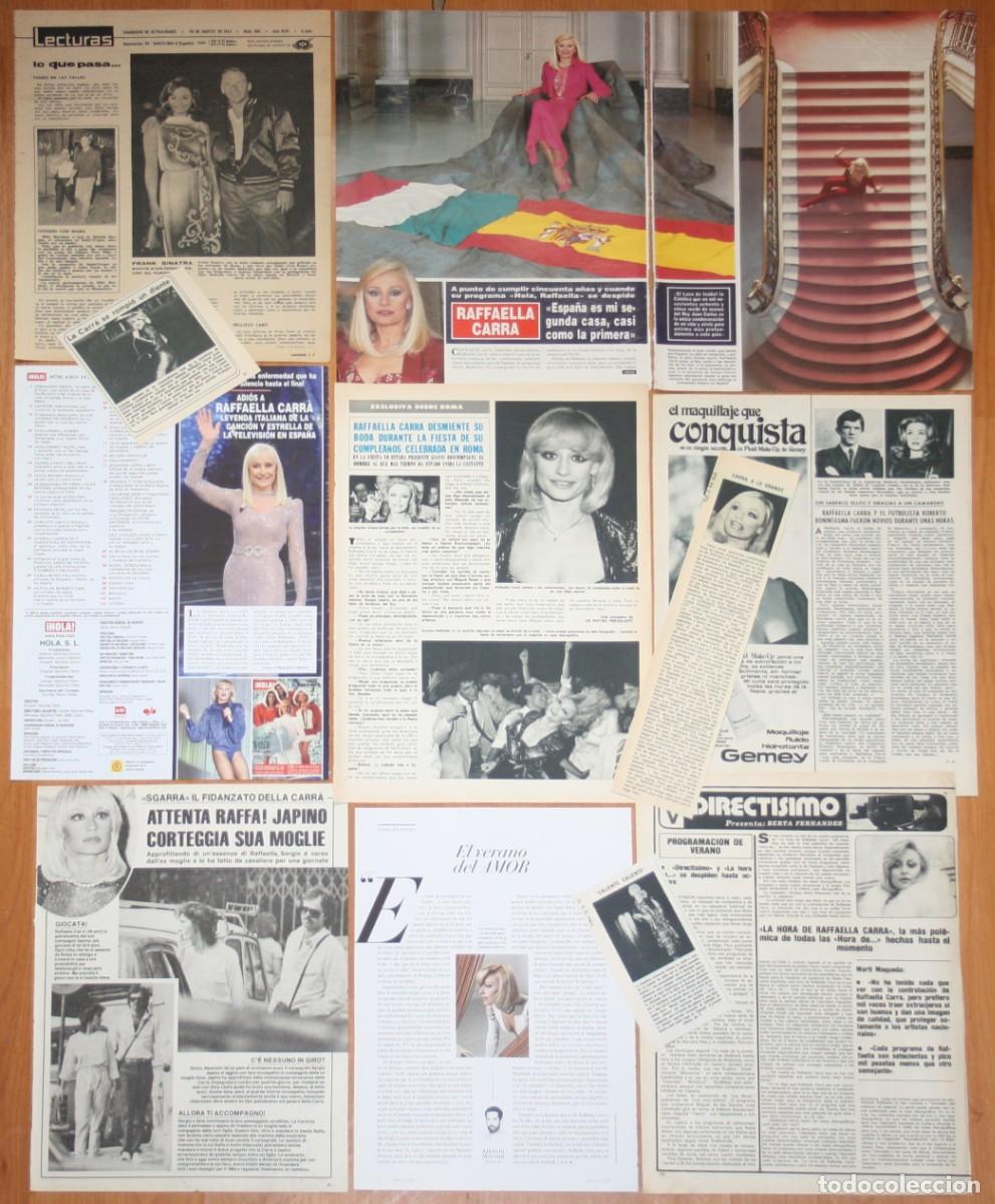 Revistas de m&uacute;sica: RAFFAELLA CARRA lote prensa spain magazine clippings 1960s/00s photos italia singer icon recortes